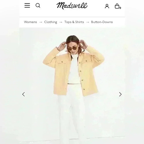 Madewell Brushed Herringbone Knit Shirt Jacket Size M - Picture 2 of 11